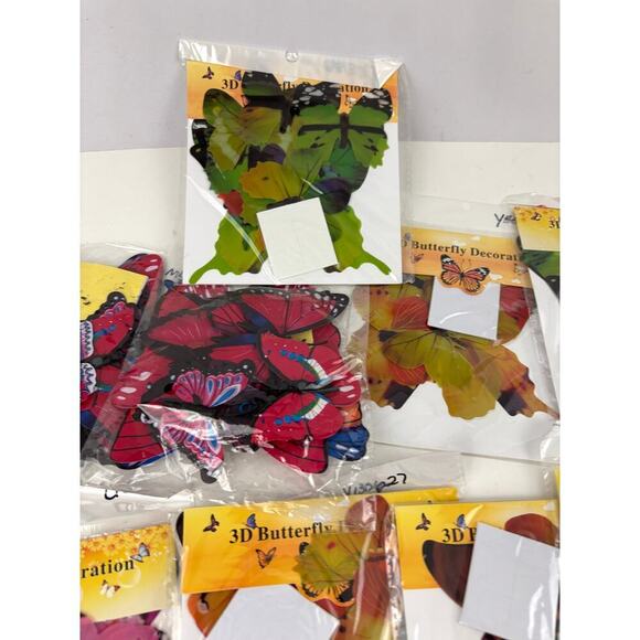 20 Pack 3D Butterflies Wall Stickers Decoration Wedding Home Decor Lot Bulk - Picture 4 of 9